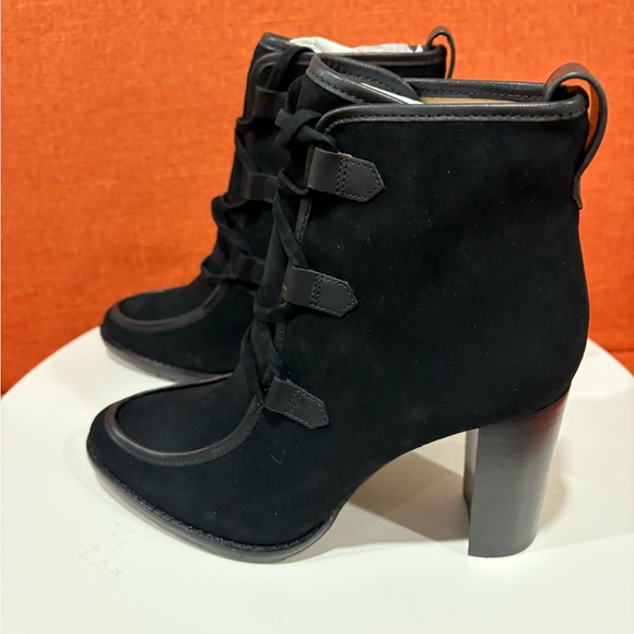 Lauren Ralph Lauren Black Heeled Mabel Boots NWT - Picture 5 of 15